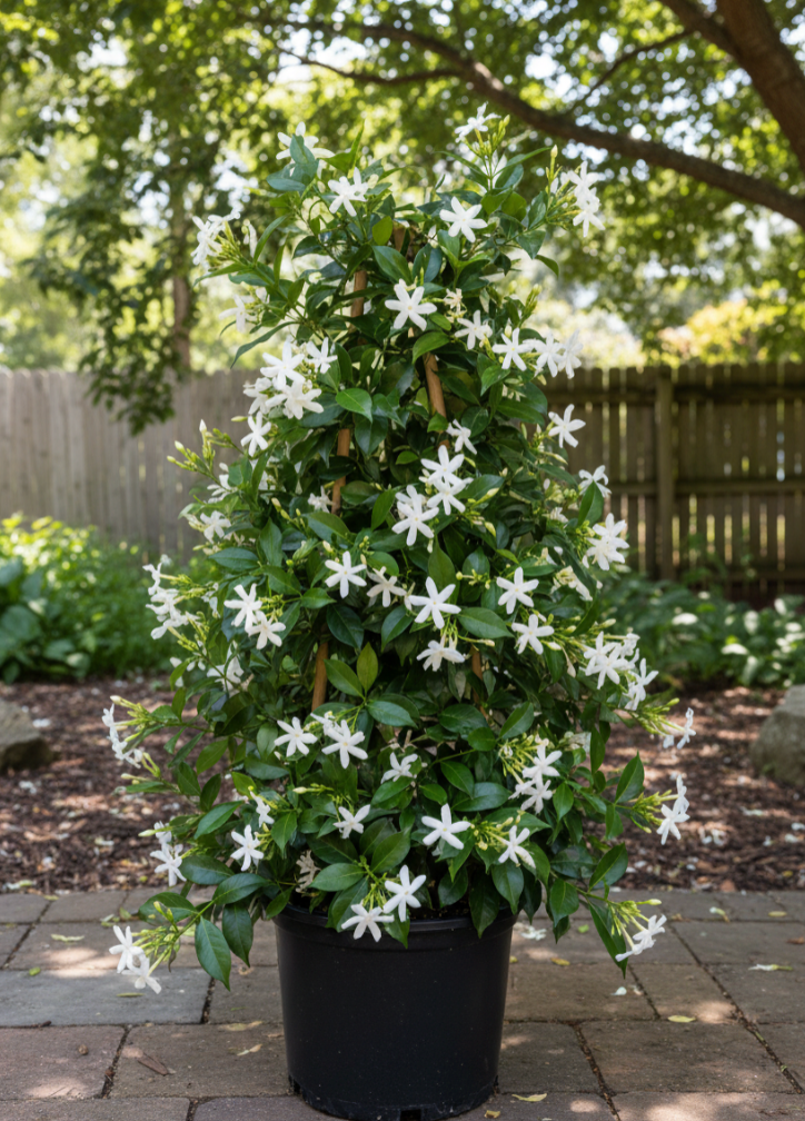Trach Jasminoides 5 Gallon Vine White Fume Flower Star Jasmine