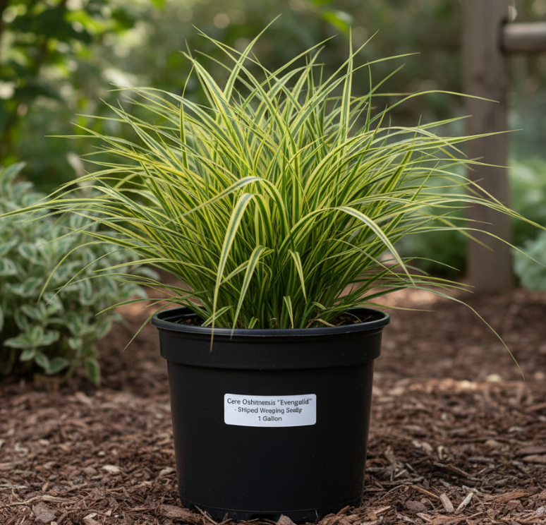 Carex Oshimensis Evergold 1 Gallon Striped Weeping Sedge Oshima Kan Su –  NNplant