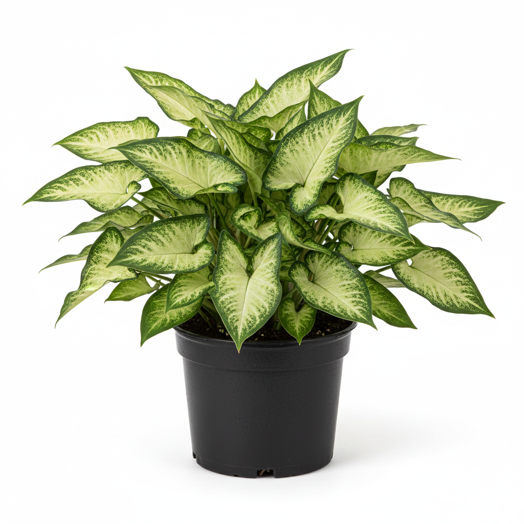 butterfly plant indoors Nephthytis Butterfly 1 Gallon Syngonium Podophyllum White Butterfly Live Plant Ht7